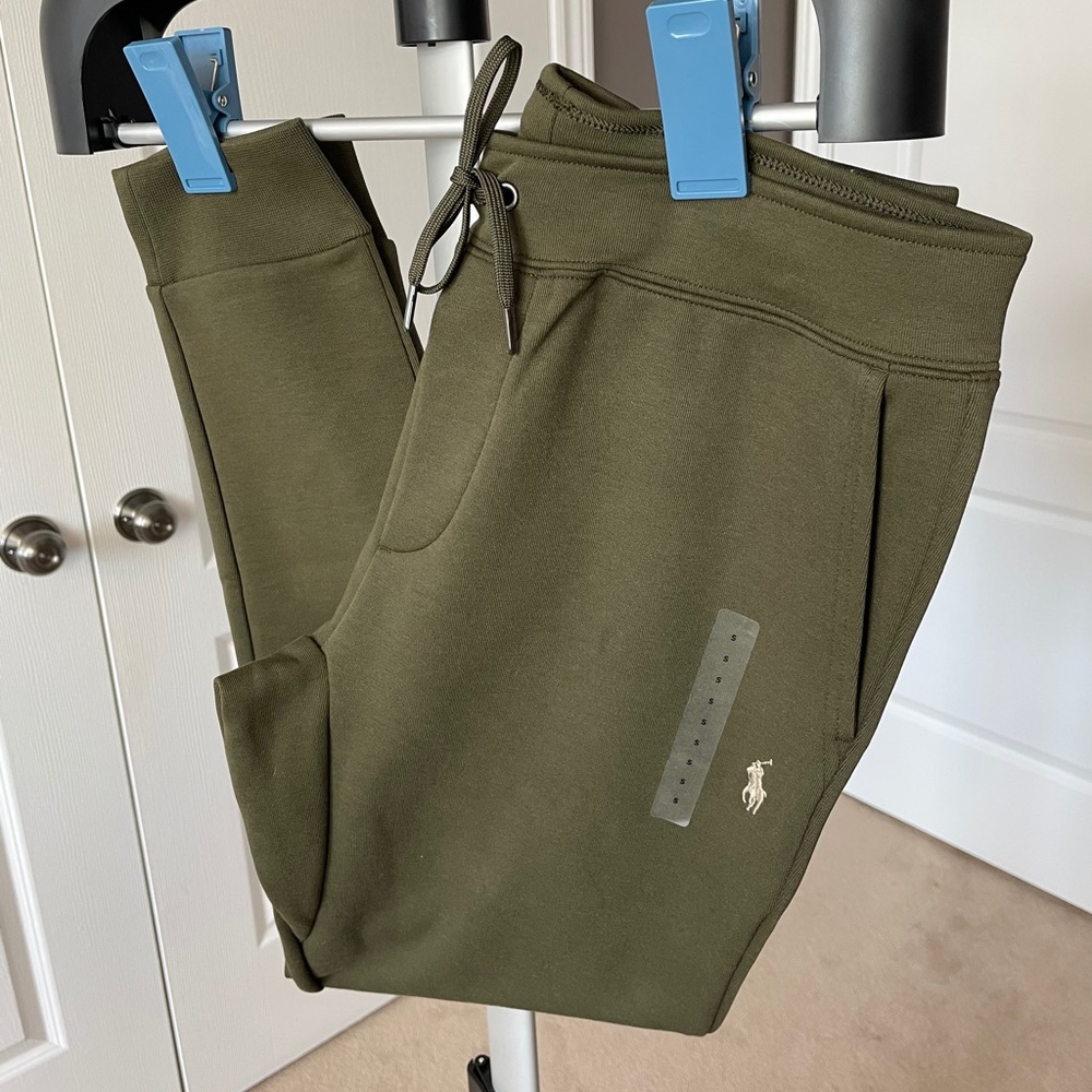 MEN’S Polo Olive Green Double Tech Fleece Pants
